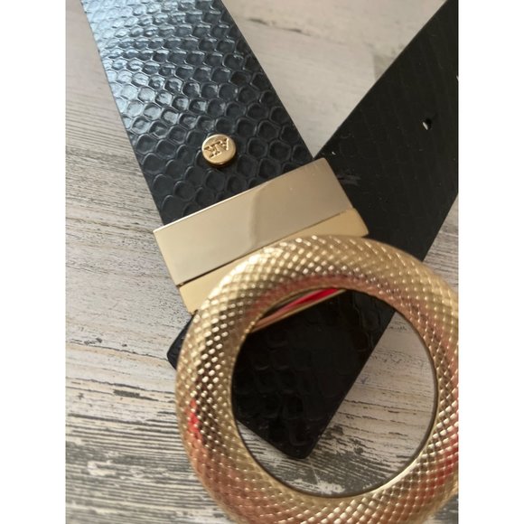 Anne Klein black and gold tone and Chico’s gold iridescent gold tone belt - Picture 7 of 10